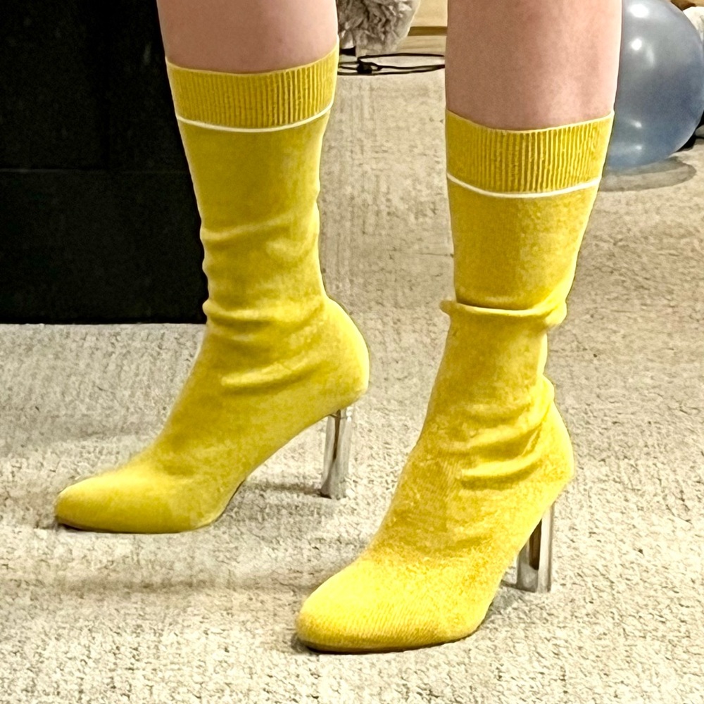 Gold Sock Boots